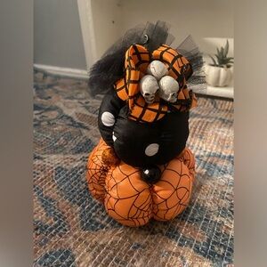 3 Tier Pumpkin Decor Statment Piece with Skulls & Spiders